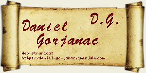 Daniel Gorjanac vizit kartica